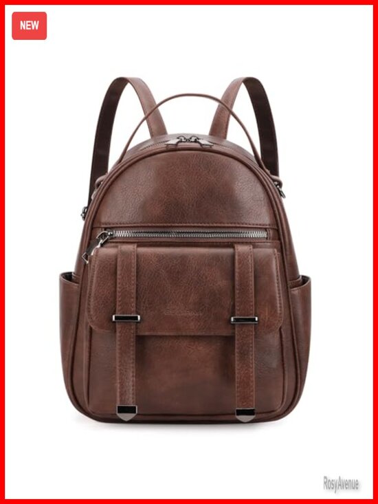Vegan Leather Mini Backpack for Women Travel Daypack Purse main image 4